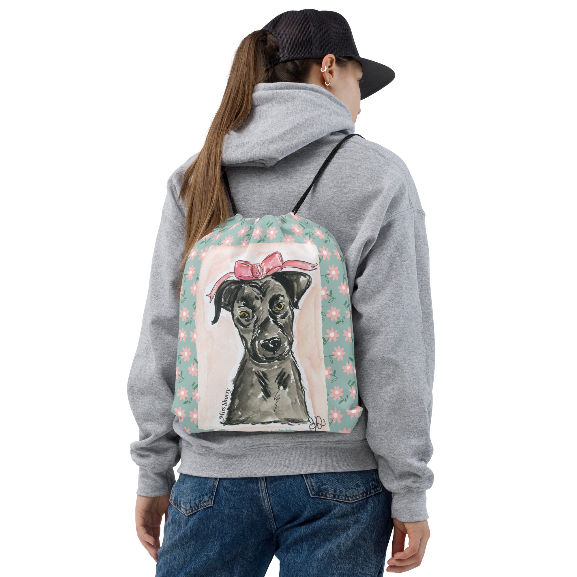 Miss Shorty Drawstring Bag